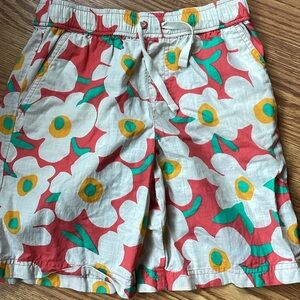 Hanna Andersson Kids Swim Trunks - Red, White, Green, Yellow Floral